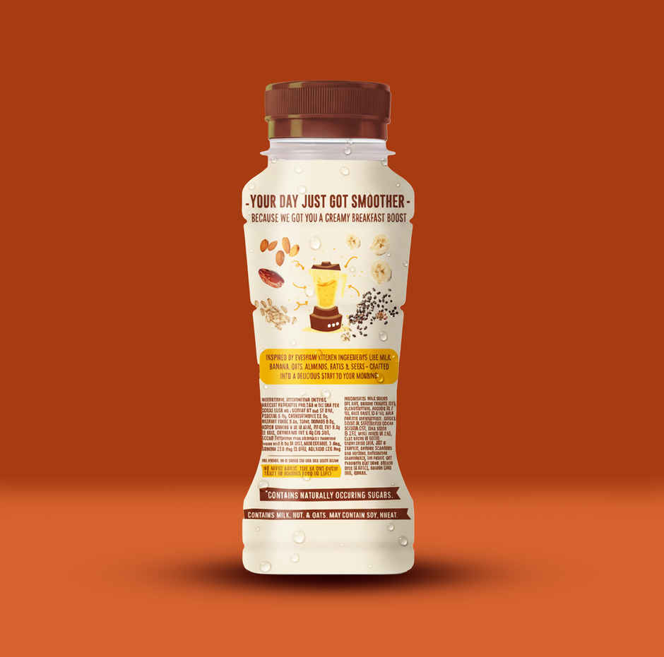 Sunfeast Breakfast Smoothie With Oats- No Added Sugar, 6g Protein