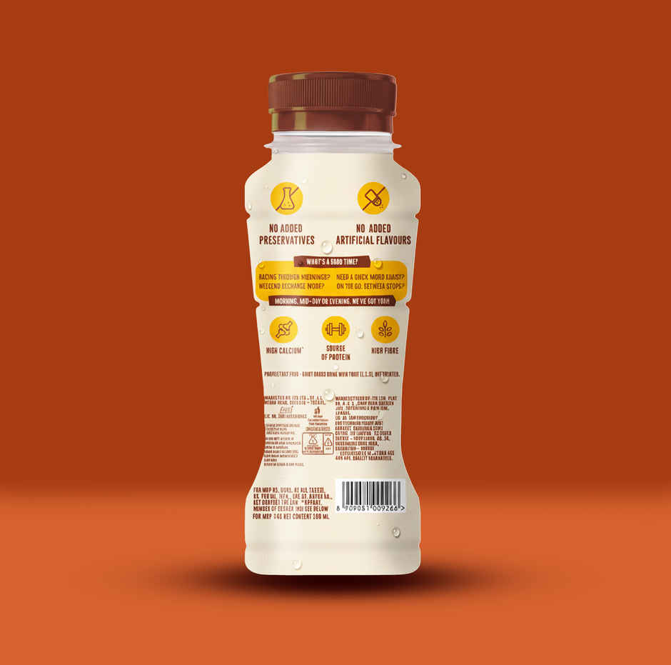 Sunfeast Breakfast Smoothie With Oats- No Added Sugar, 6g Protein