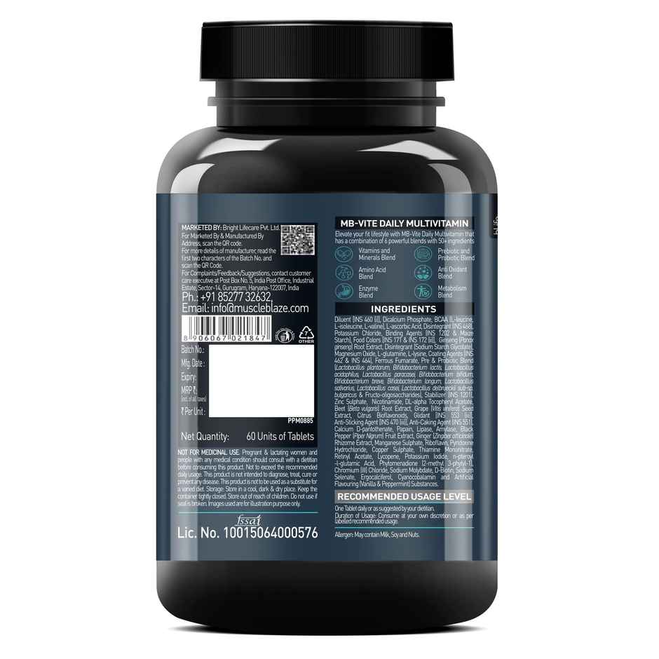MuscleBlaze MB Vite Daily Multivitamin Tablet Combo 
