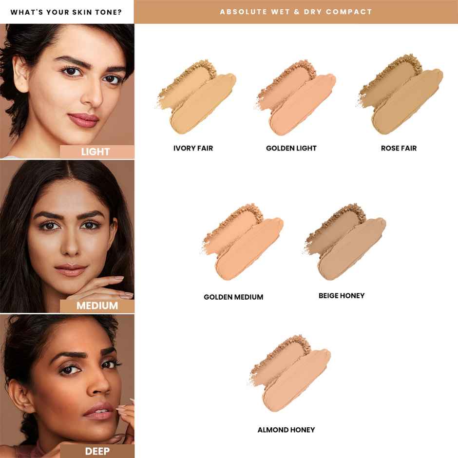 Lakme Xtraordin-airy Compact | 2 In 1 Compact + Foundation | Lightweight | SPF17 | 01 Ivory Fair