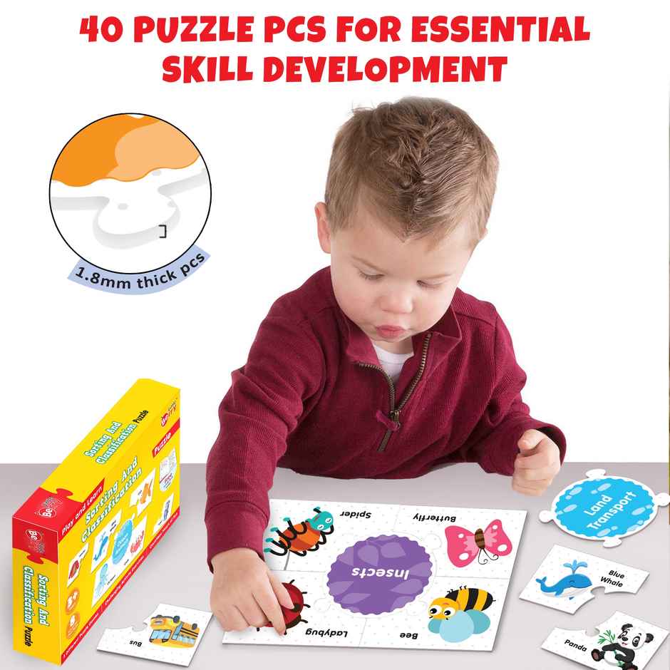 Little Berry Sorting & Classification Puzzle For Kids: Play & Learn Puzzle Activity Book - Lb38