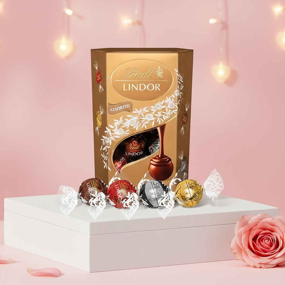 Lindt Lindor Smooth Melting Assorted Chocolates Cornet(200gms) & Skinn Tales W Ibiza(100ml) Combo