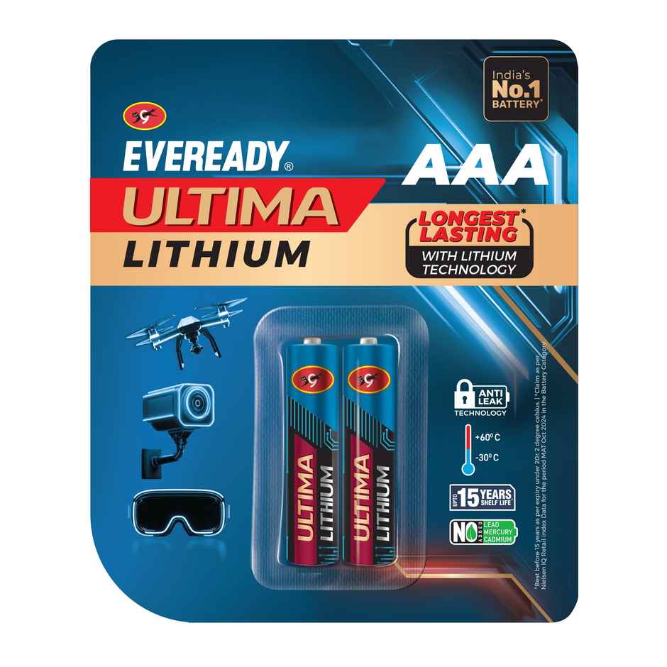 Eveready Ultima Lithium Battery - AAA