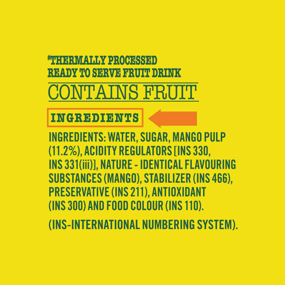 Frooti Mango Fruit Juice | Ready to Drink Beverage