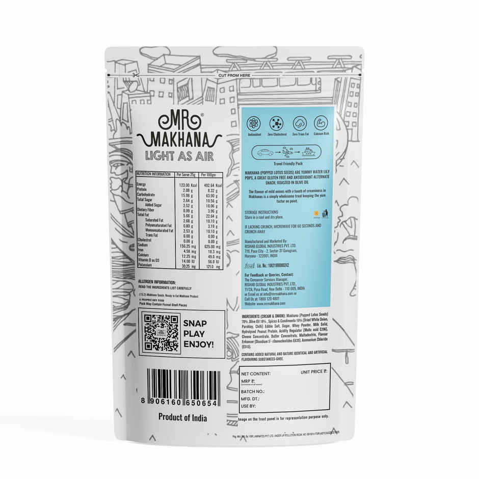 Mr Makhana Cream And Onion Combo