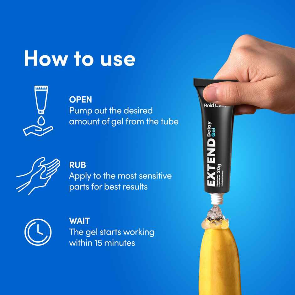 Bold Care Extend Delay Gel | Prilocaine & Lidocaine Gel For Longer Sex