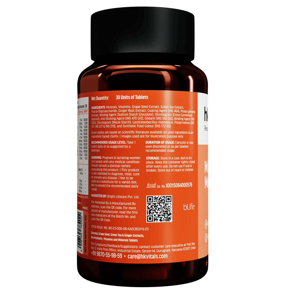 hk Vitals Multivitamin Plus Men (30 Tablets)