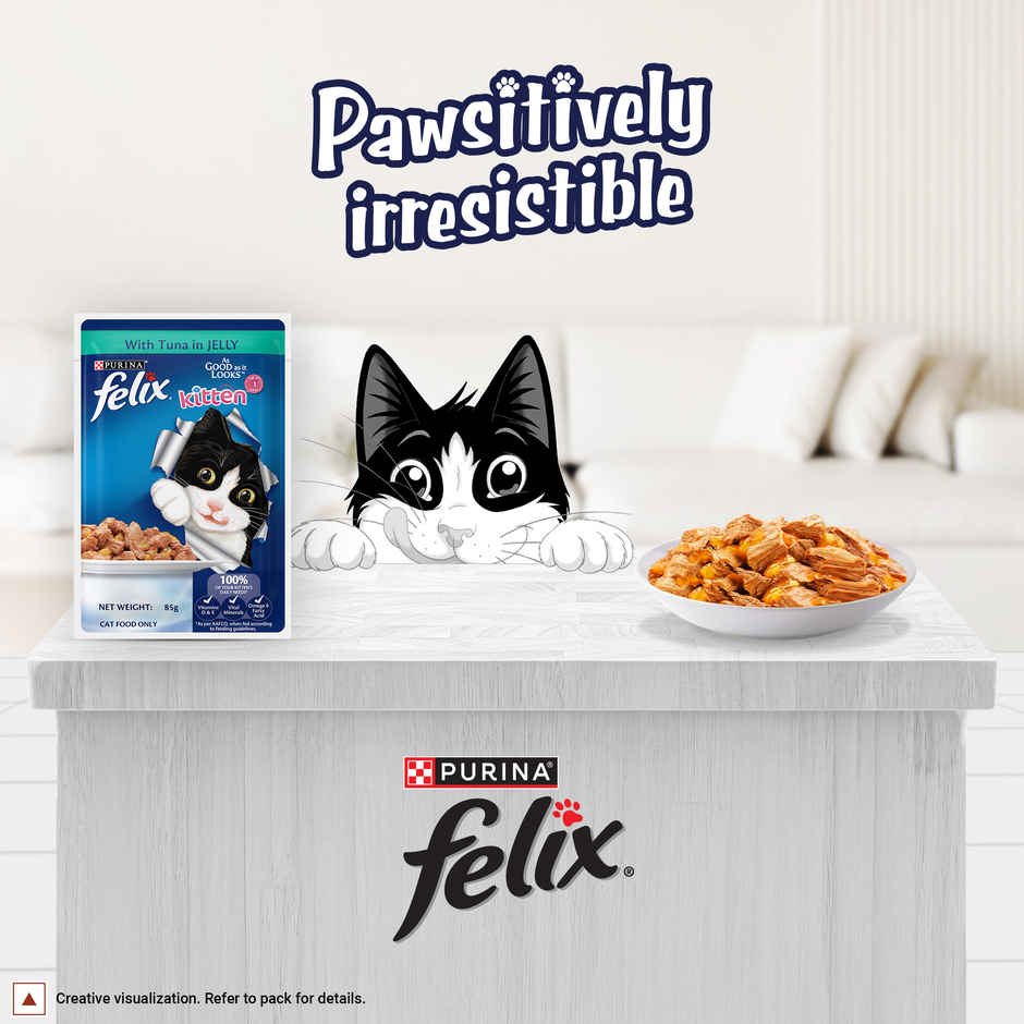 Purina Felix with Tuna in Jelly | Wet Food for Kittens | Complete and Balanced Kitten Food