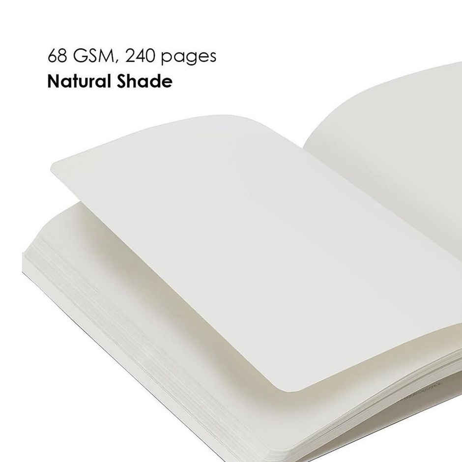 Parker Vector Standard Roller Ball Pen Chrome Trim Black Body (Blue Ink) (1pc) & Mypaperclip Executive Series A5 Notebook | Soft Cover | Blue | 240 Plain Pages | Flat-Lay Design (1pc) Combo