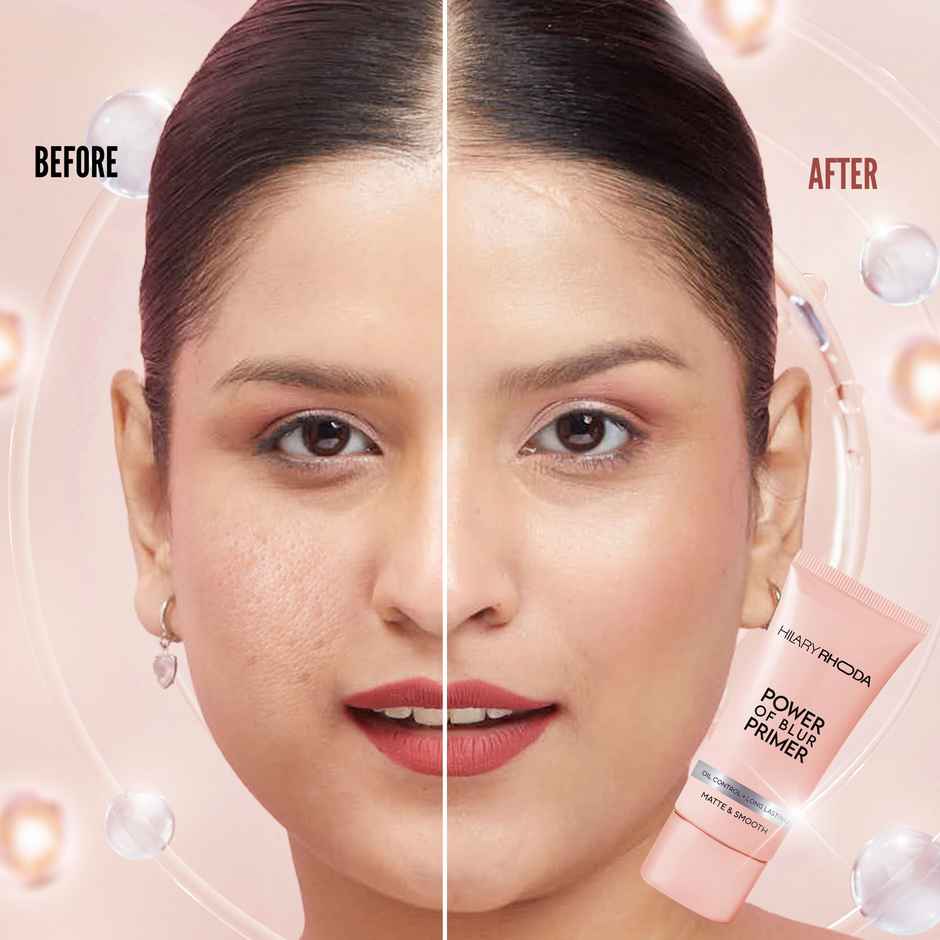 Hilary Rhoda Power of Blur Primer | Lightweight & Silicone-Based Matte Finish & Oil-Control - 30 ml