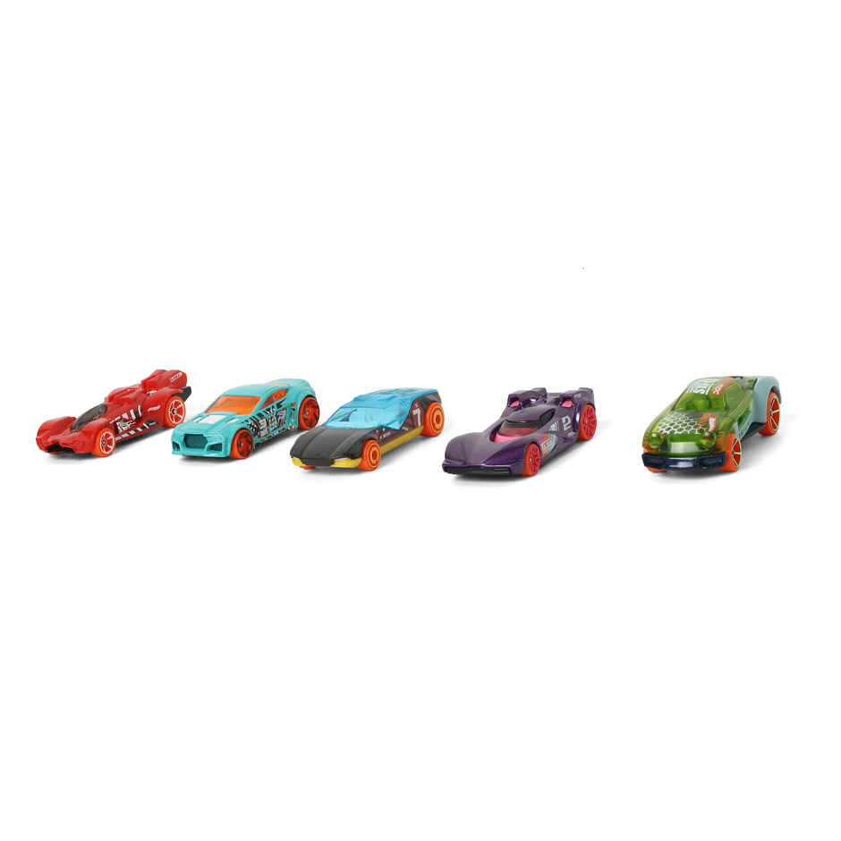 Hot Wheels 5-Car Pack of 1:64 Scale Vehicles STUNT-CARS