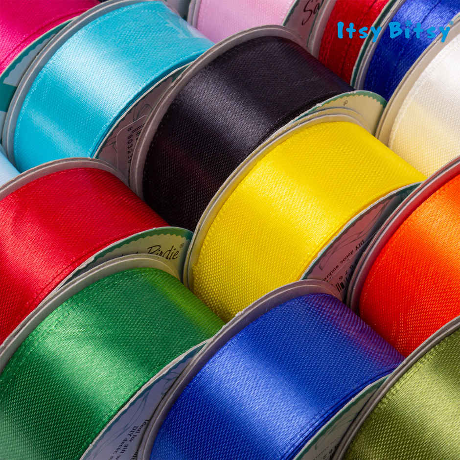 Itsy Bitsy Satin Ribbon | 25 mm | Hot Pink | 4 m | 1 Roll | LB