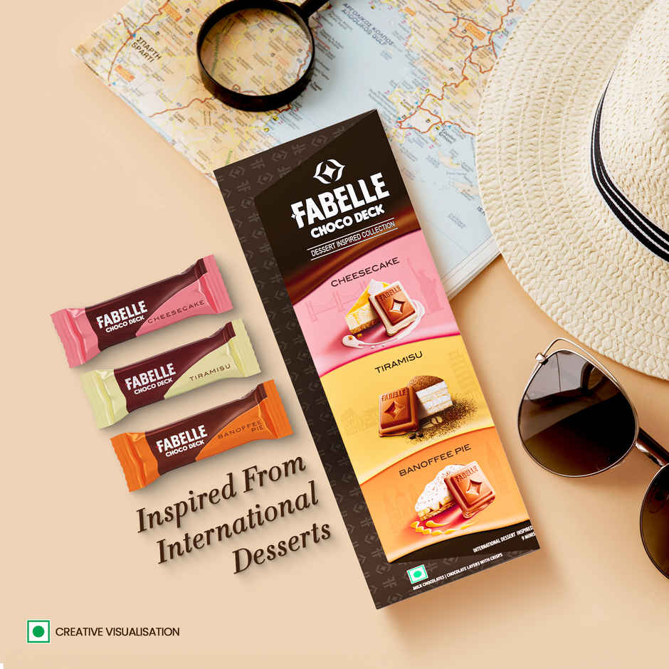 Lo Foods Keto Dark Chocolate Bar (40g) & Fabelle Choco Deck Dessert Collection (63g) Combo