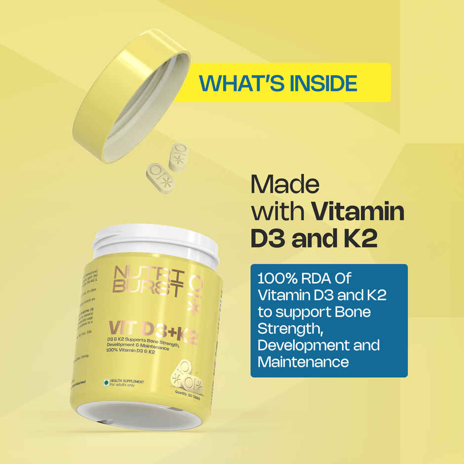 Nutriburst Vitamin D3 + K2 Tablets