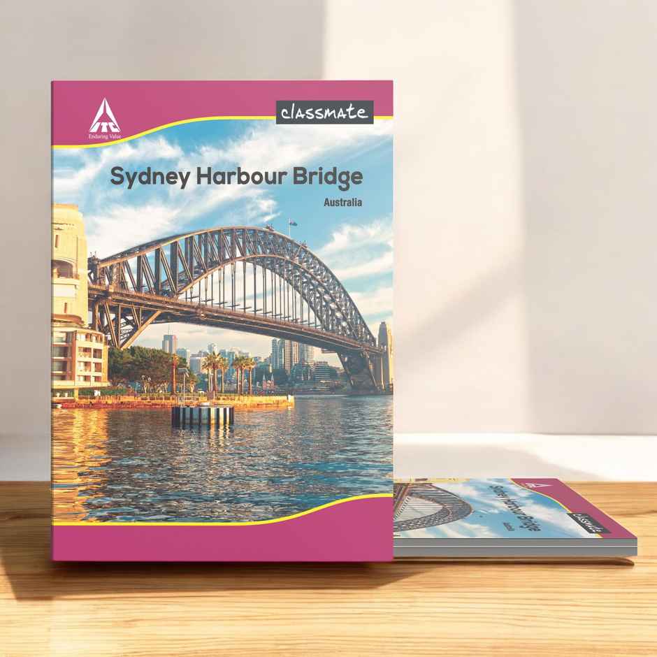 Classmate Unruled Notebook (240 Pages, 29.7 x 21 cm, Assorted Designs)