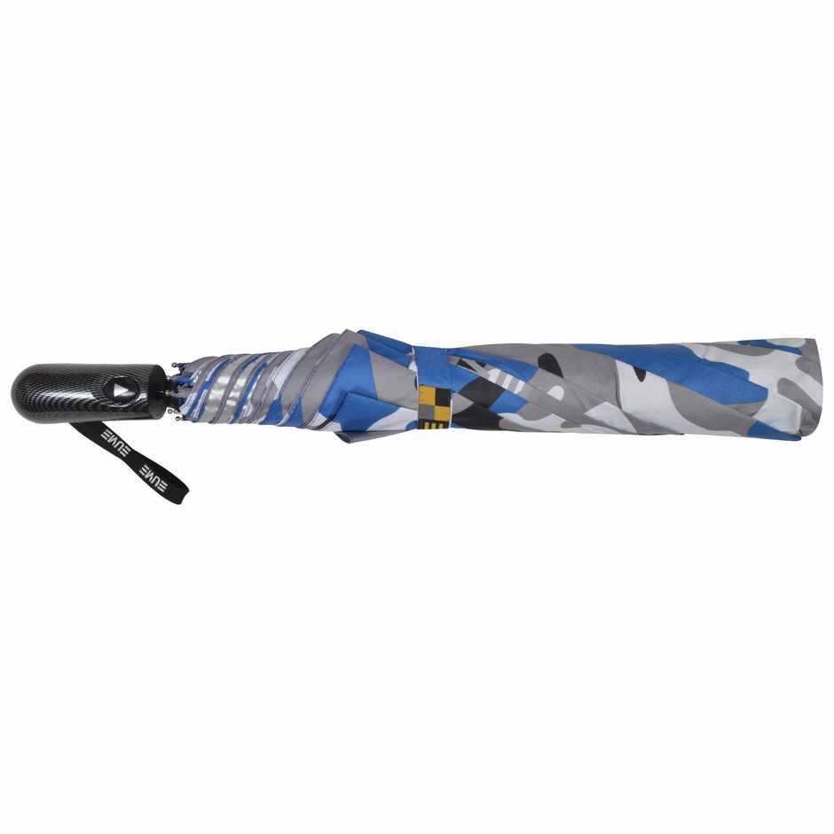 Eume Nurture Auto Open 27 Inch 2 Fold Unisex Camouflage Blue And Silver Color Umbrella