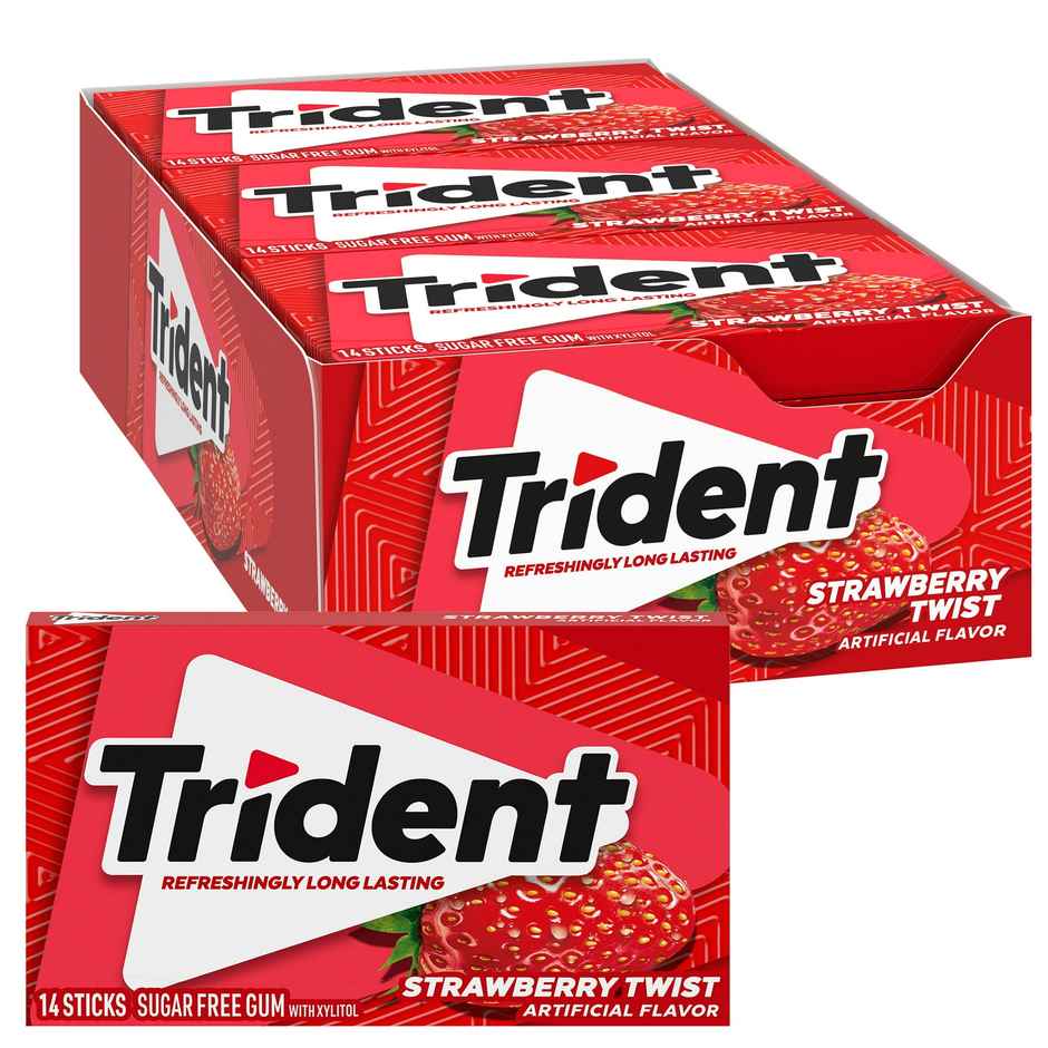 Trident Strawberry Twist Sugar Free Gum
