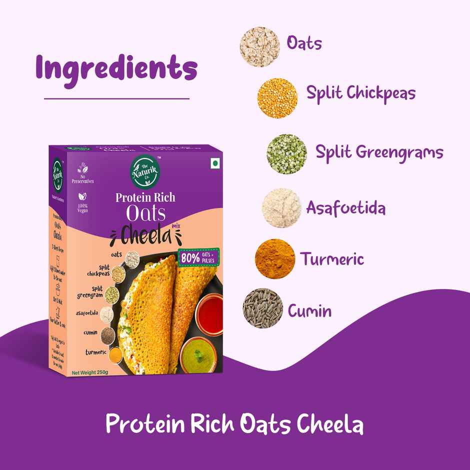 The Naturik Co Protein Oats Cheela