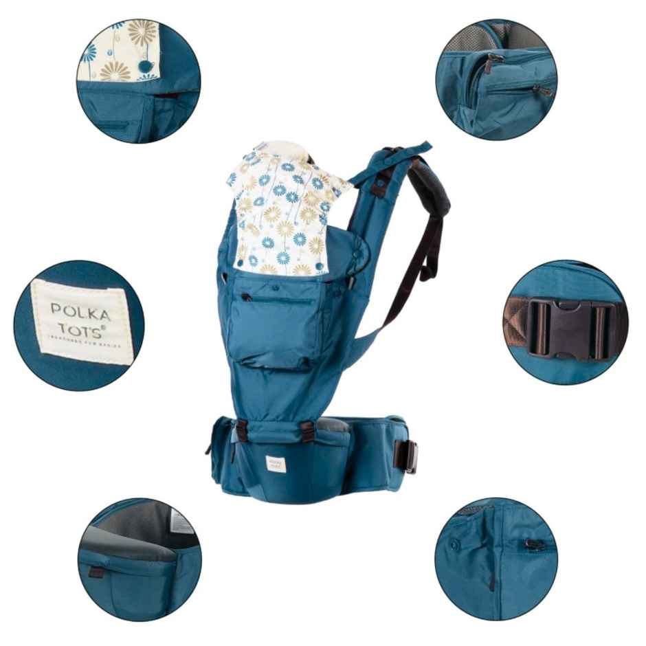 Polka Tots Hip Seat Blue | HSBF300
