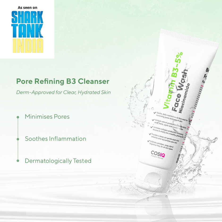 Cos-Iq Vitamin B3-5% Niacinamide Face Wash For Smooth And Even Skin