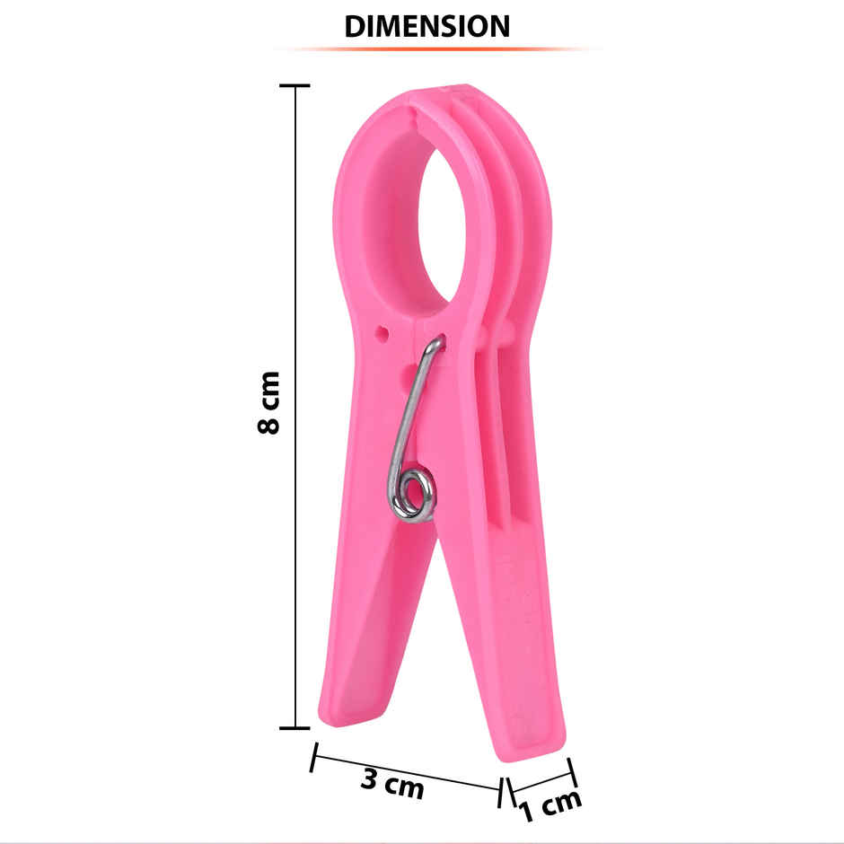 Sinco Misha Platinum Drying Stand Cloth Clips / Cloth Pegs - Pack of 1 (12 Pieces)