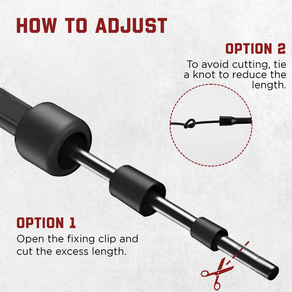 Slovic Adjustable Skipping Rope Tangle Free for Women, Men and Kids - for Gym and Exercise