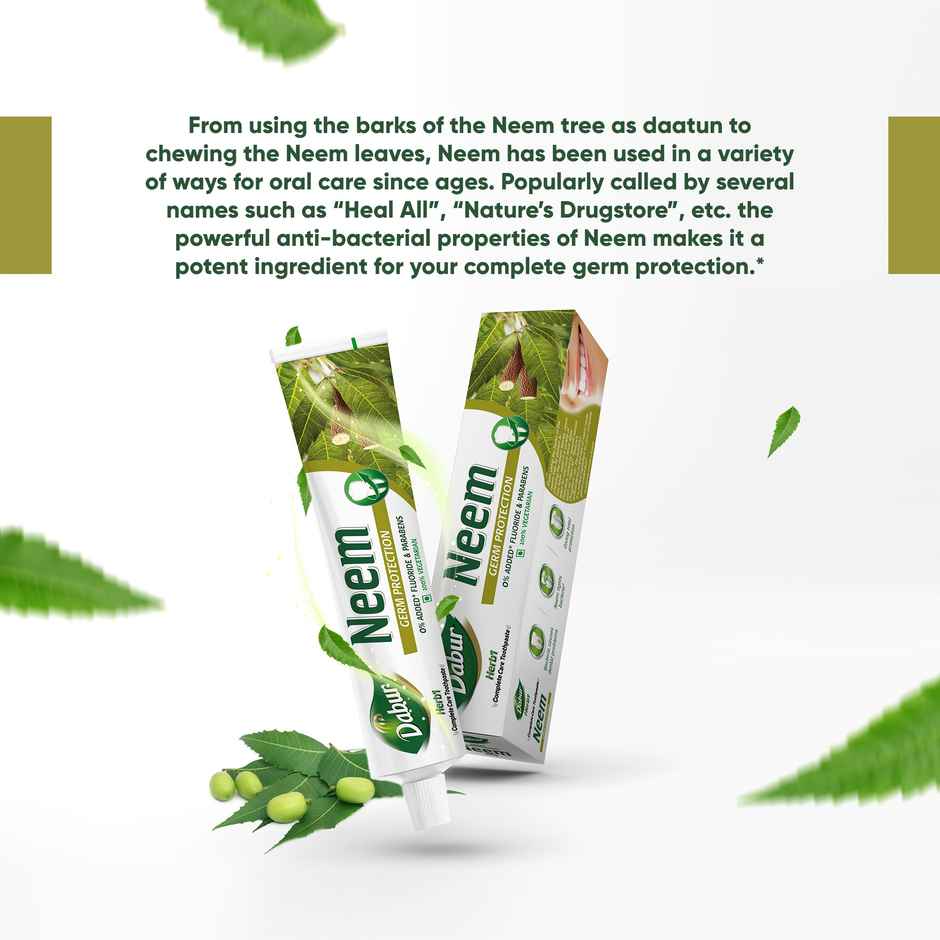 Dabur Herb'l Neem - Germ Protection Toothpaste 