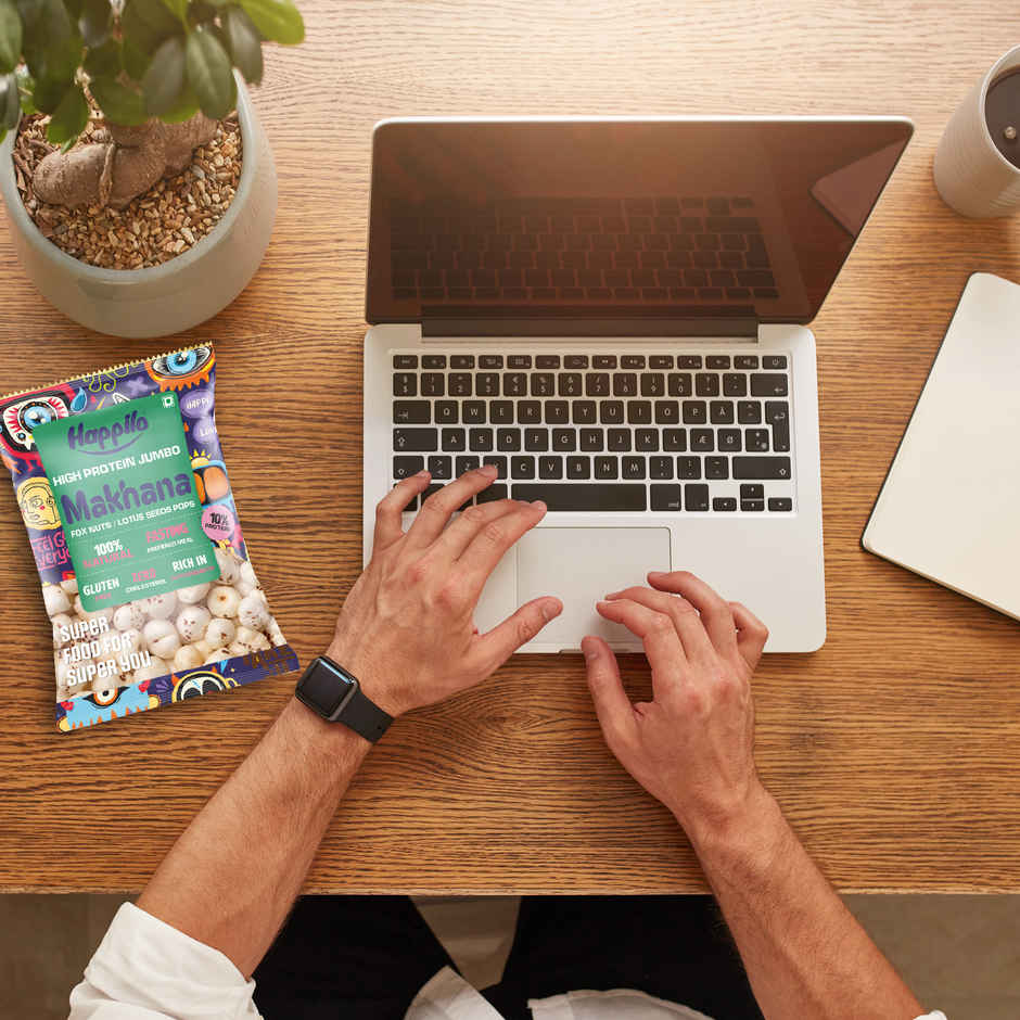 Happilo Jumbo Makhana | Foxnut | Ideal for Fasting | Healthy Snacks | Vrat