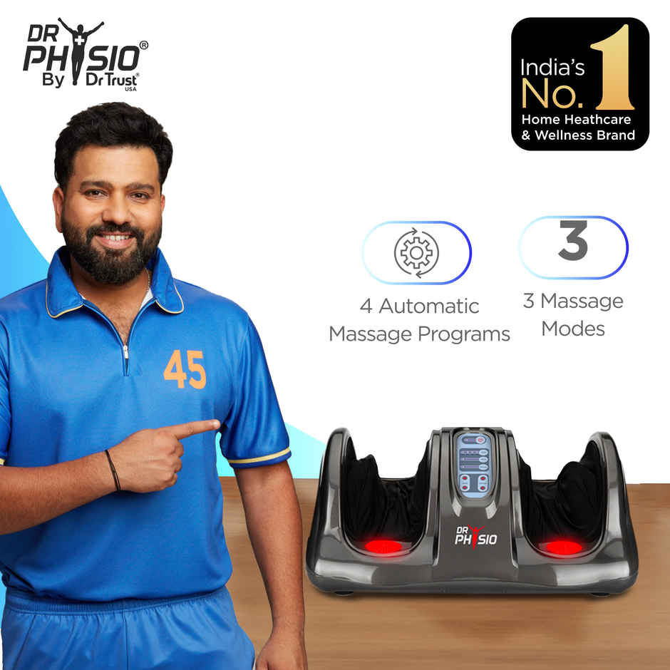 Dr Physio 1024 Body Pains Relief Electric Massager Machine for Foot Calf With Heat Vibration