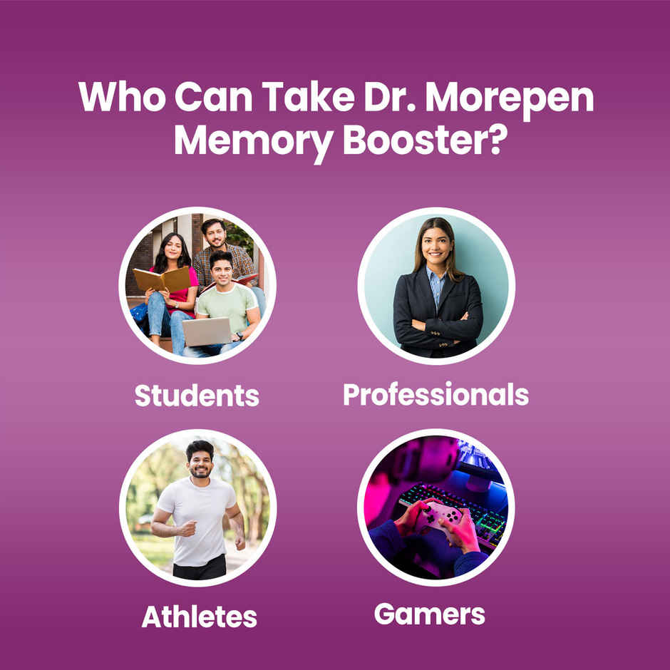 Dr. Morepen Memory Booster Brain Supplement Helps in Concentration, Focus