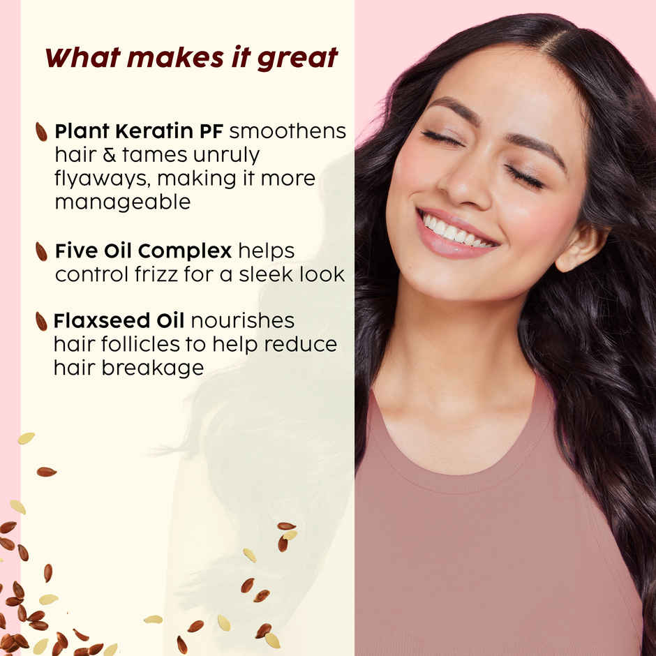 Plix The Plant Fix Flaxseed Ultrasmooth Advanced Shampoo | 200 ml | Conditioner | 175 ml