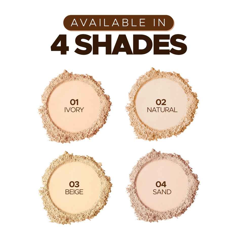 Hilary Rhoda HD High-Definition Pressed Powder | 2 in 1 Compact Powder | My Ivory - Shade 01