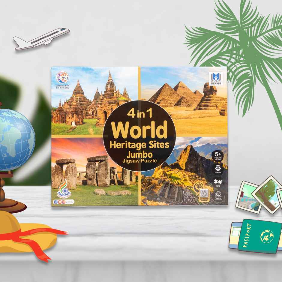 Ratna's 4In1 World Heritage Sites Jigsaw Puzzle