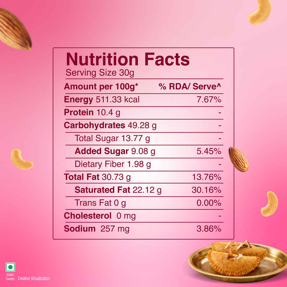 UNIBIC Swaadesi Pure Ghee Badam Gujiya