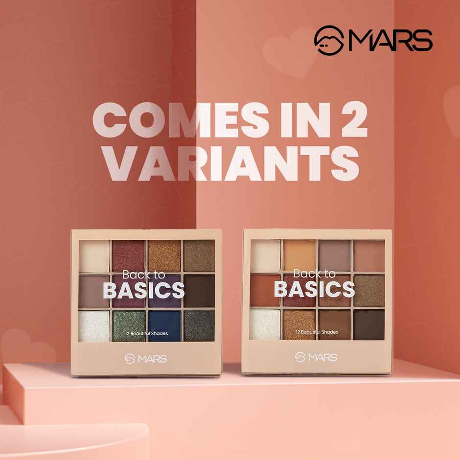 MARS Cosmetics Back To Basics Eyeshadow Palette With Free Applicator (Shade-02)