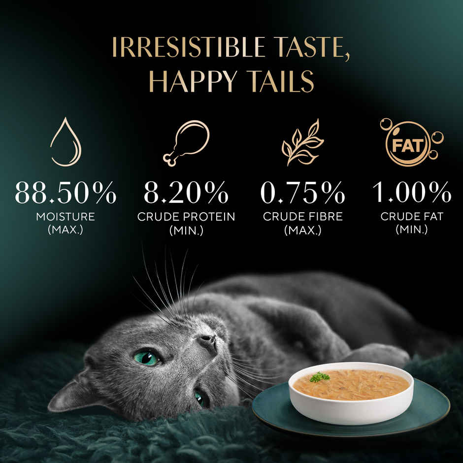 Sheba Soup With Tuna Premium Adult Wet Cat Food | Pouches Irresistible Flavor