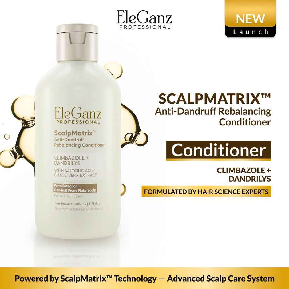 EleGanz Professional ScalpMatrix Anti-Dandruff Conditioner | Climbazole + Dandrilys