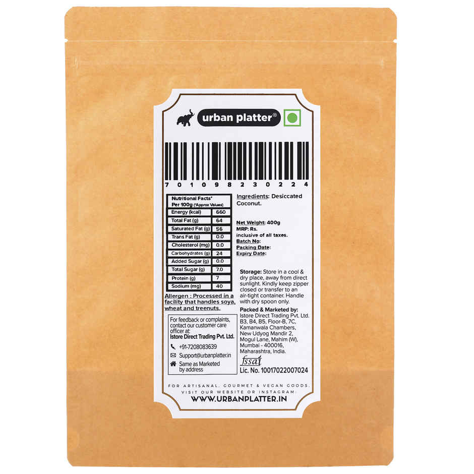 Urban Platter Desiccated Coconut Unsweetened