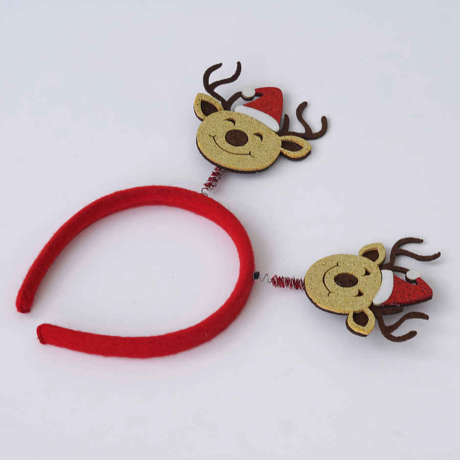 Christmas Reindeer Design Headband for Christmas and Birthday Parties | Ecraftindia