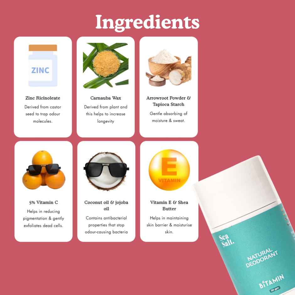 BITAMIN Sea salt Deodorant