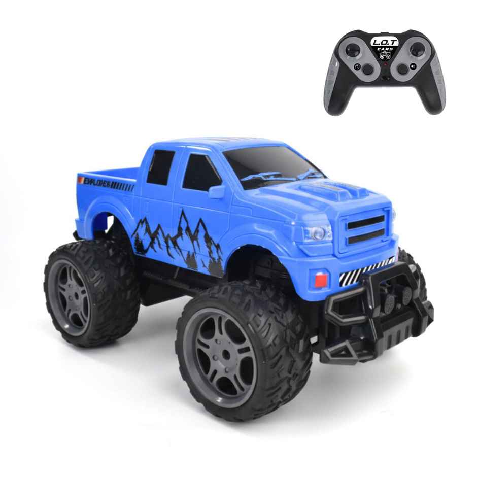 L.O.T Cars Knox All Terrain RC  Car | 20Kmph 2.4 GHz | 3 speed mode | Recharable Battery | Explorer Blue