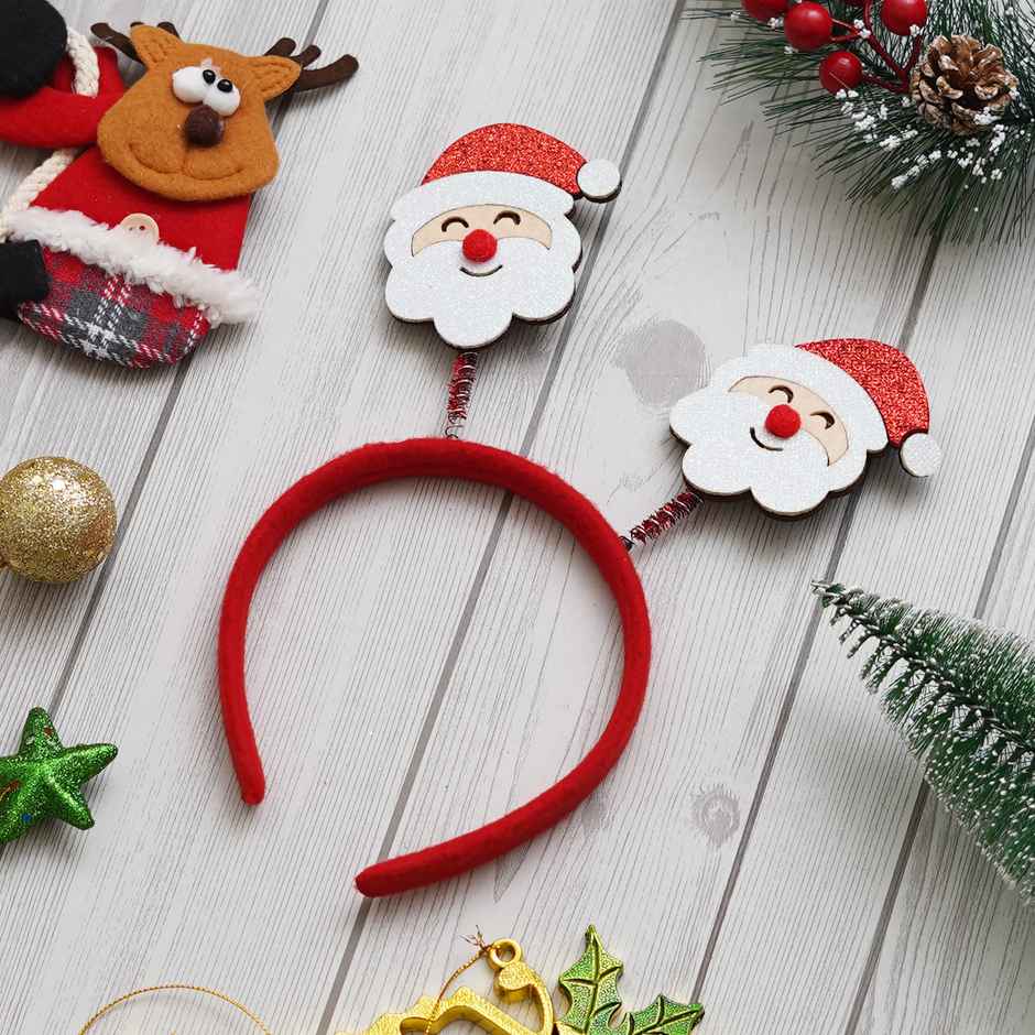 Christmas Santa Claus Headband | Hairband for Birthday, Christmas Party | Ecraftindia