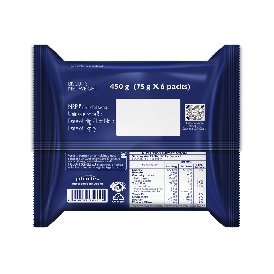 McVitie's Hobnobs Crunchy Chocochip Cookies | 0% Maida - 36% Oats