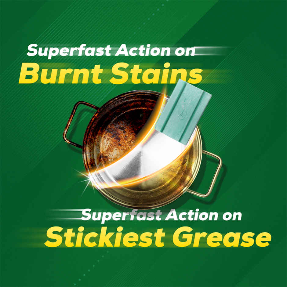 Vim Lemon Dishwash Bar (300g) & Wheel Green Lemon & Jasmine Detergent Powder (1kg) Combo