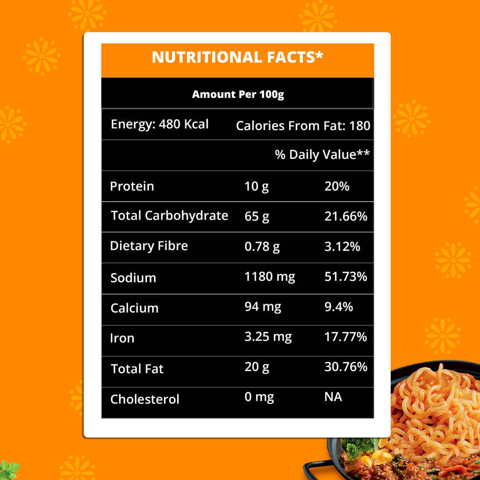 Korean Kab's Jackpot Schezwan Curry Noodles Veg