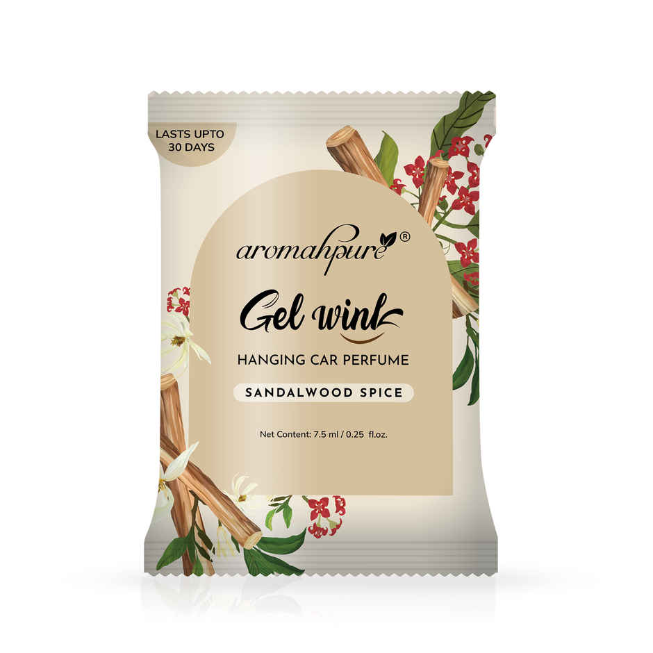 Aromahpure Gel Wink Car Perfume - Sandalwood | Long-Lasting | 30 Days