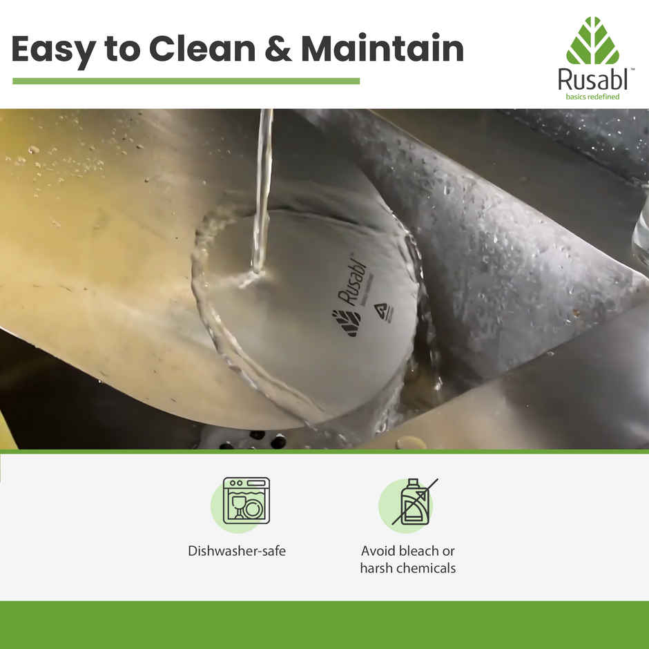 Rusabl Premium Stainless Steel Chopping Board - Food Grade, Anti-Rust, BIS Certified | 40 x 25 cm