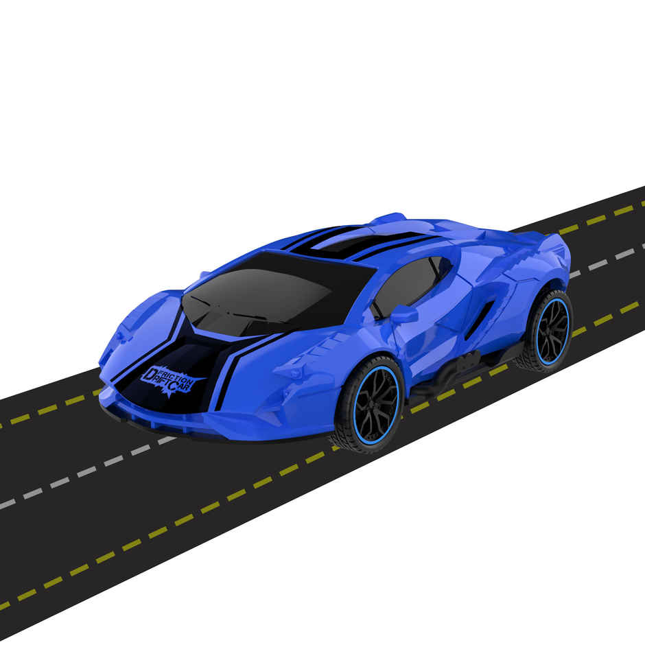 SEEDO No Battery Mechanical Power Friction Drift Cars | Blue