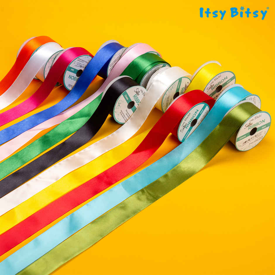 Itsy Bitsy Satin Ribbon | 12 mm | Red | 6 m | 1 Roll | LB