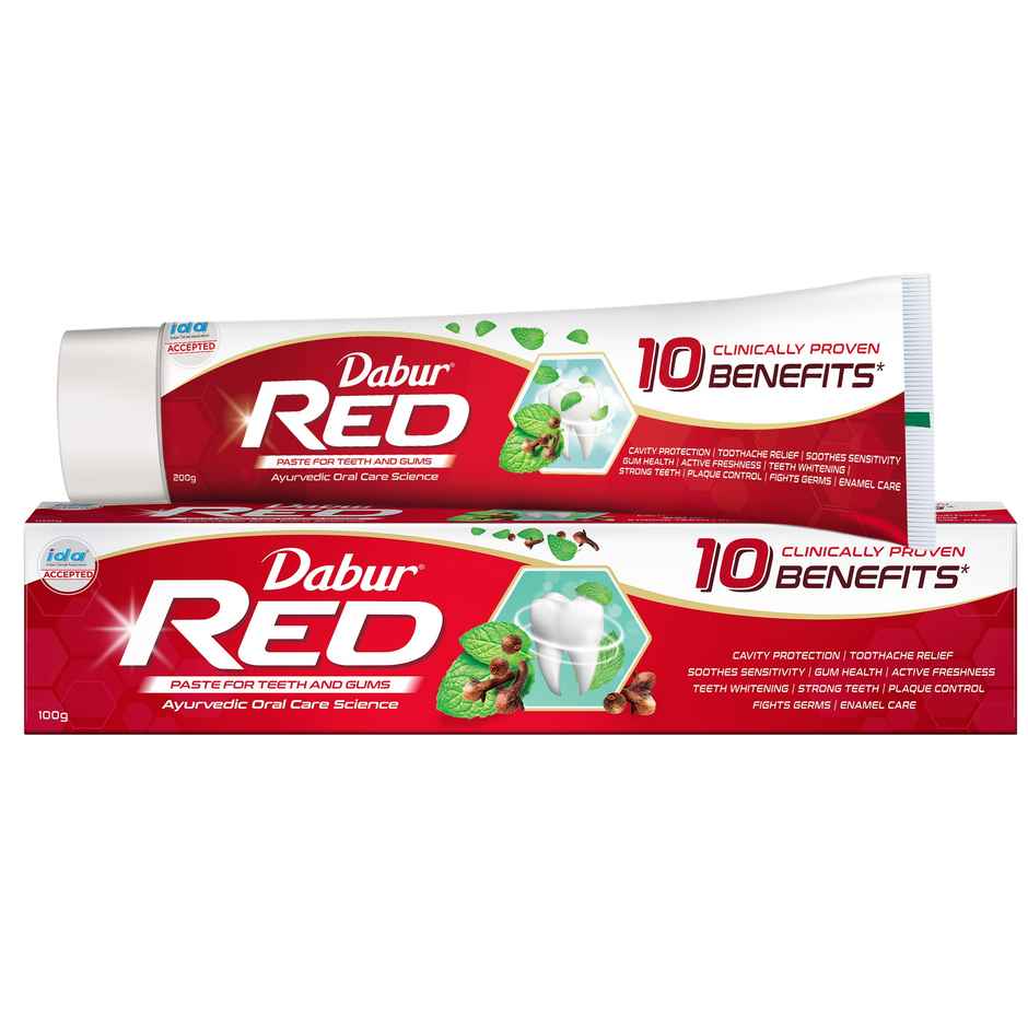 Dabur Red India's No.1 Ayurvedic Fluroide Toothpaste